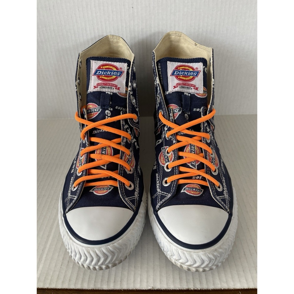 Rare Y2K Dickies All Over Logo Print High Top Canvas Sneakers Mens 10 Unisex